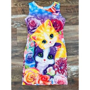 Lisa Frank kittens dress size Medium gently used, excellent condition
